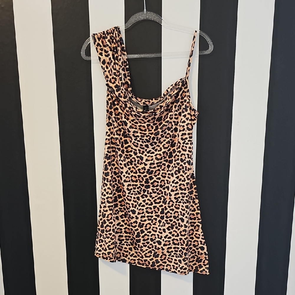 Nasty Gal Leopard Print Dress